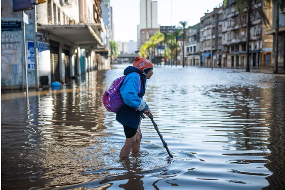 Imagem de compartilhamento para o artigo Nível do Rio Guaíba fica abaixo da cota de inundação pela 1ª vez em 30 dias da MS Todo dia